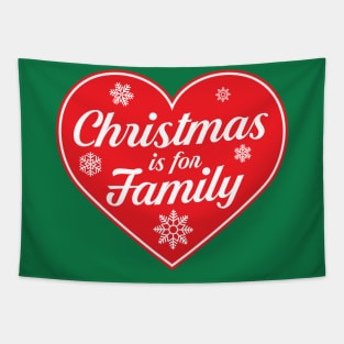 Christmas is for Family - Heart Tapestry