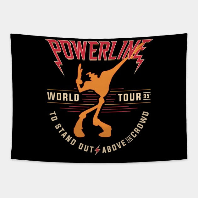 Hard Rock Powerline World Tour Tapestry by SantinoTaylor