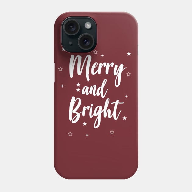 Merry and Bright Phone Case by josebrito2017