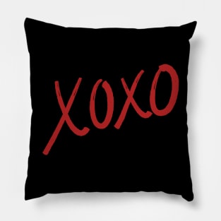 XOXO, brush stroke Pillow