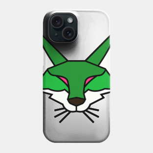 Geometric Green Fox Phone Case