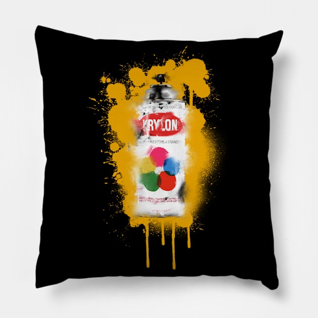 Old Skool Tagger Pillow by json designs