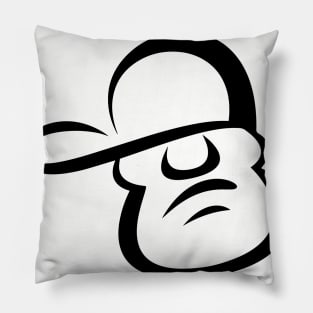 Cool face with attitude Pillow