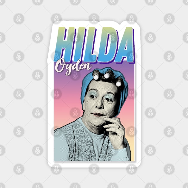 Hilda Ogden - Retro Pop Art Corrie TV Tribute Magnet by DankFutura