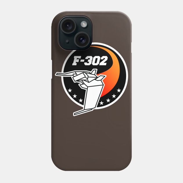 F-302 Interceptor Mission Patch Phone Case by Meta Cortex