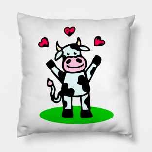 Cow in Love Pillow