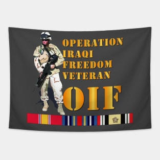 Soldier - OIF w SVC Ribbons Tapestry