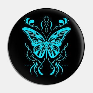 Butterfly totem Blue Pin