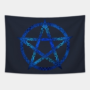 Color Pentagram Tapestry