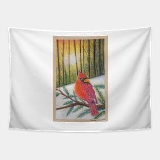 Winter Cardinal Tapestry