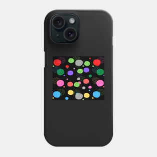 geometric figures, circles of vibrant colors Phone Case