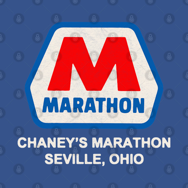 Discover Chaney's Marathon - Seville, Ohio - Marathon Seville Ohio - T-Shirt