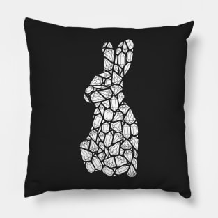 Cute Rabbit Gems Pattern Illustration Pillow
