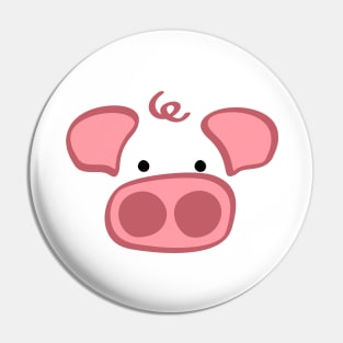 Piggy Face Pin