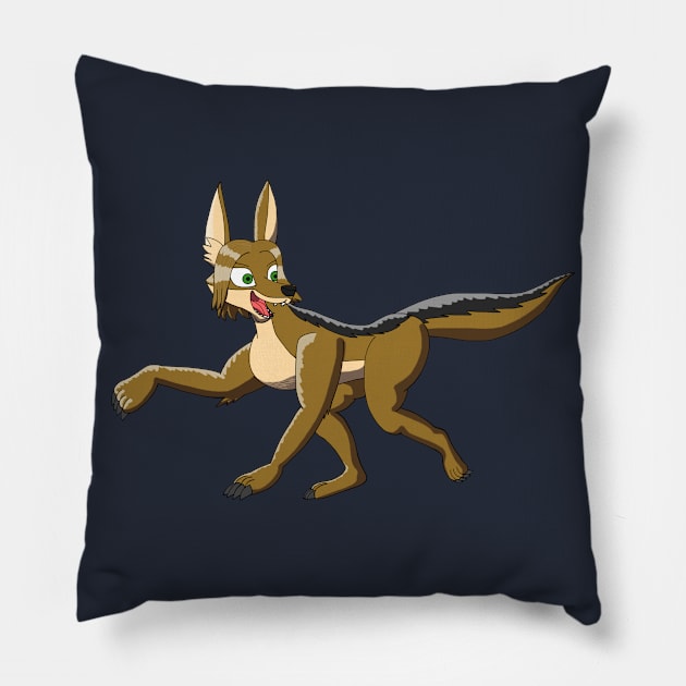 Roy the jackal Pillow by Cyborg-Lucario