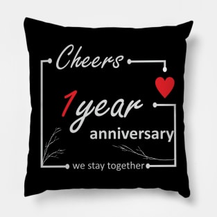 1 Year Anniversary (L) Pillow