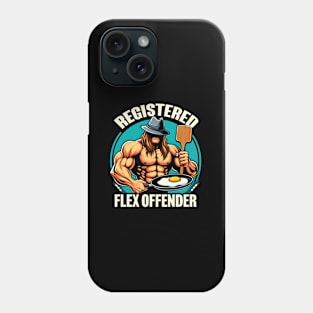 Registered Flex Offender Ironic Bodybuilder Meme Sigma Phone Case