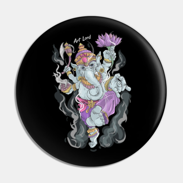 Funny Ganesha - Hindu God - Art Lord - Ganesha Deity - Pin | TeePublic Funny Ganesha - Hindu God - Art Lord - Ganesha Deity - Pin | TeePublic
