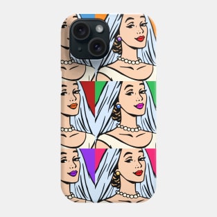 Diptych Pop Art Bride Phone Case