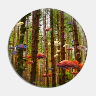 Underwater Forest Pin