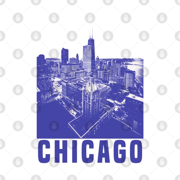 Chicago City Design by Den Vector