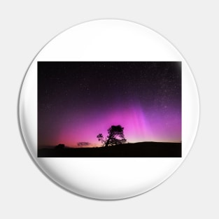 Nothern Lights over Wales Pin