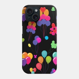 Birthday Party - Balloons Going Up Up and Away! Phone Case