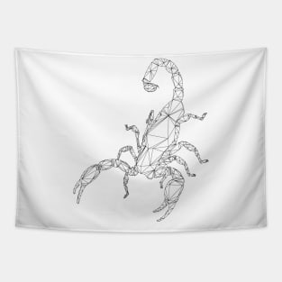 Scorpion 3D Black Tapestry