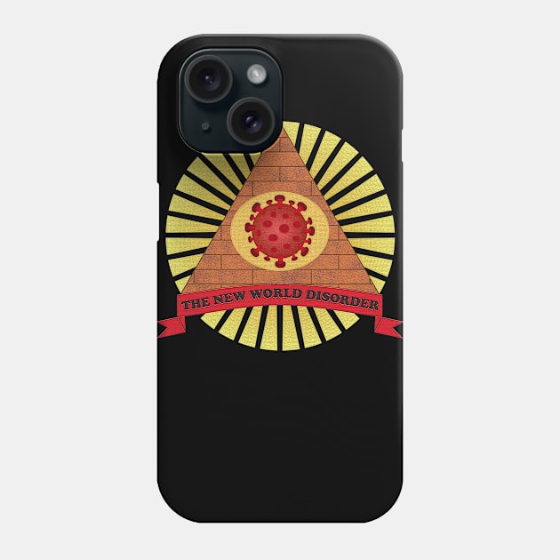 New World Order Corona Virus Puns Phone Case by Mr.FansArt