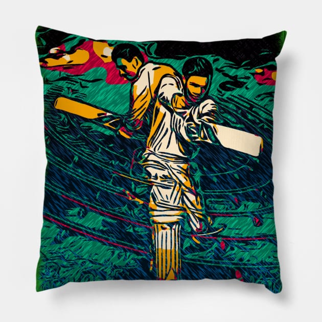 World Cup Cricket Batsman Passion P8 Pillow by FasBytes