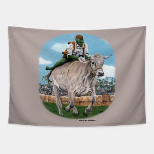 Goblin Bull Rider Race Fantasy Arts Tapestry