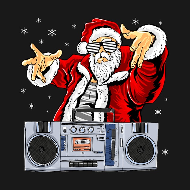 Hip Hop Santa Claus Gangster Christmas Ghettoblaster by HouldingAlastairss