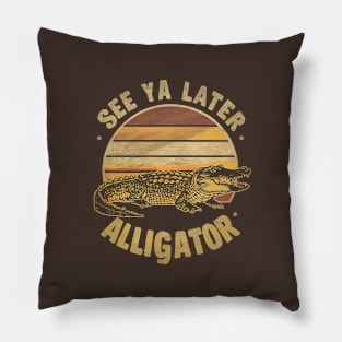 See Ya Later Alligator Pillow