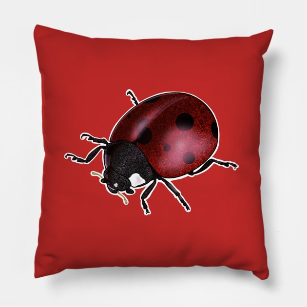 Lady(bug) in Red Pillow by WatershipBound