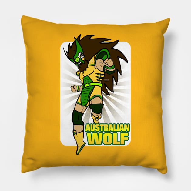 Australian Wolf Z - QWA Pillow by ChewfactorCreative