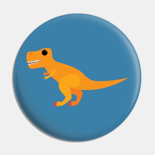 Happy T-Rex Pin by MadArtisan