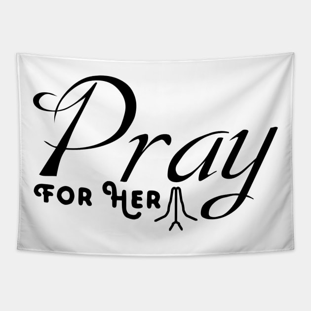 Pray For her Tapestry by atlShop