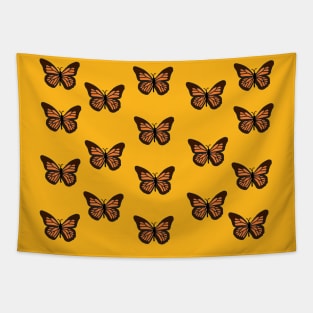 Orange Monarch Butterfly Tapestry