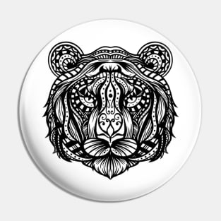 Tigers Mandala Logo Pin