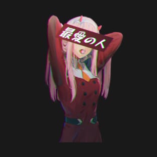 ZERO TWO DARLING IN THE FRANXX -SAD JAPANESE ANIME AESTHETIC T-Shirt