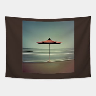 Minimalist Beach Landscape Tapestry