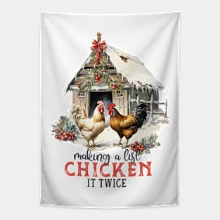 Christmas Farm Quote Tapestry