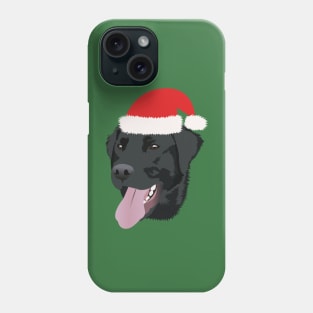 Christmas Black Lab Phone Case