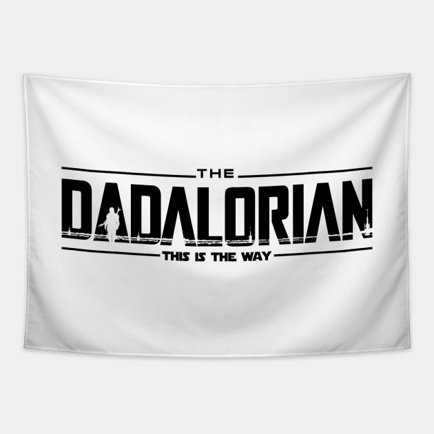 The Dadalorian Funny Father's Day Tapestry by truffela