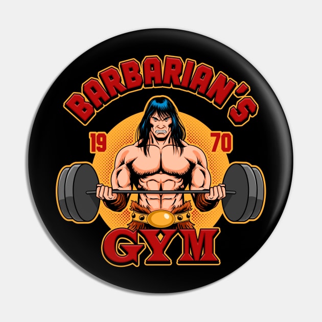 Barbarian's Gym Pin by OniSide