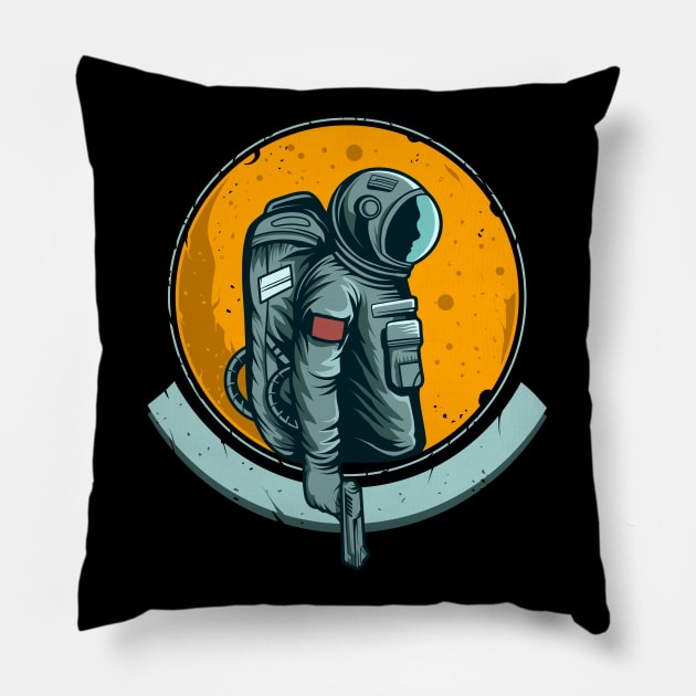 Space warrior Pillow by Frispa