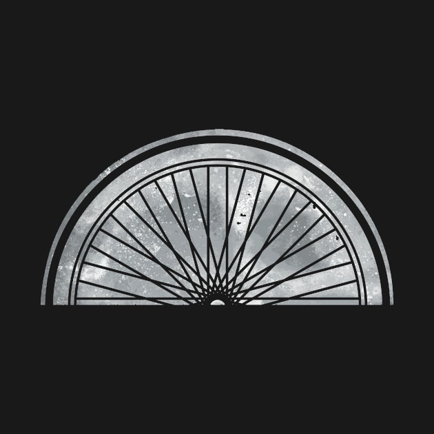 Bicycle Wheel Half Moon by hibahouari1@outlook.com
