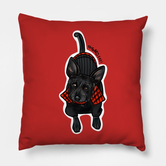 Scotty — Dogs of Redstone, Colorado Pillow by mellierosetest