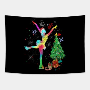 Figure Skating Love Ice Skater Tapestry