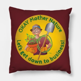 Spring Gardener-man-veg Pillow